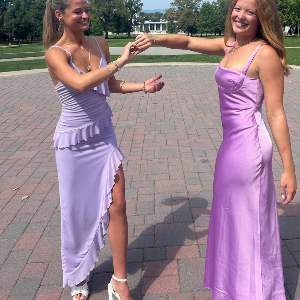 Lavender Ruffle Dress - Picture 3 of 3